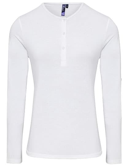 Women´s Long-John Roll Sleeve Tee — White