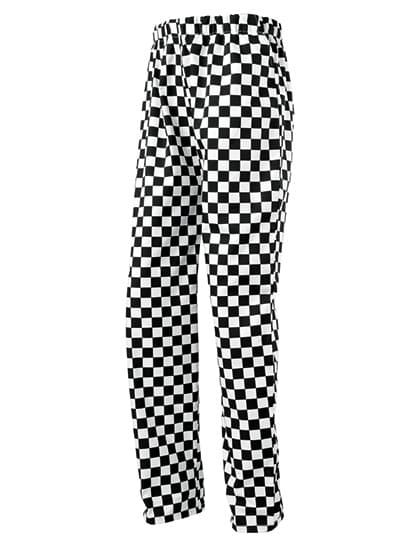 Essential Chef´s Trouser — Black-White Check