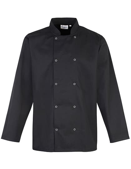 Chef´s Long Sleeve Stud Jacket — Black