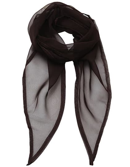 Women´s Colours Collection Chiffon Scarf — Brown (ca. Pantone 476C)