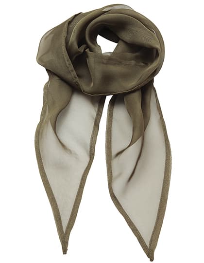 Women´s Colours Collection Chiffon Scarf — Olive (ca. Pantone 378C)