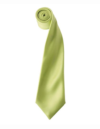 Colours Collection Satin Tie — Lime (ca. Pantone 382C)