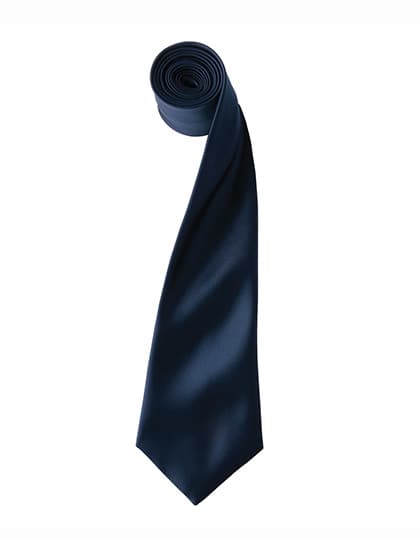 Colours Collection Satin Tie — Navy (ca. Pantone 2766C)