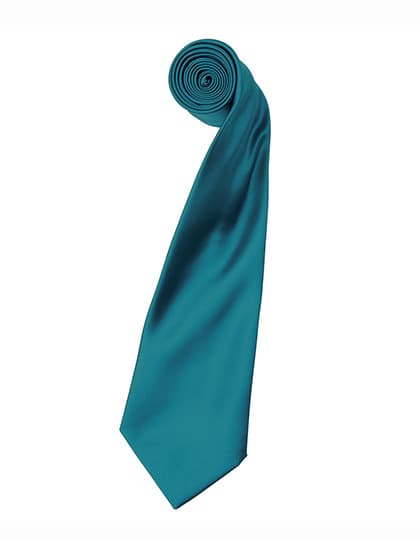 Colours Collection Satin Tie — Teal (ca. Pantone 3155C)