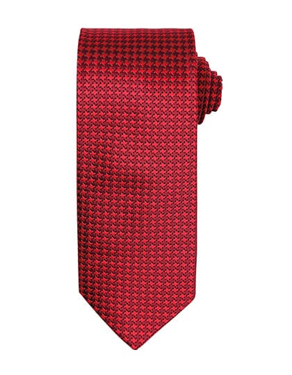 Puppy Tooth Tie — Red