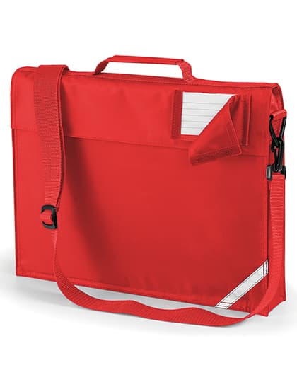 Junior Book Bag With Strap — Bright Red