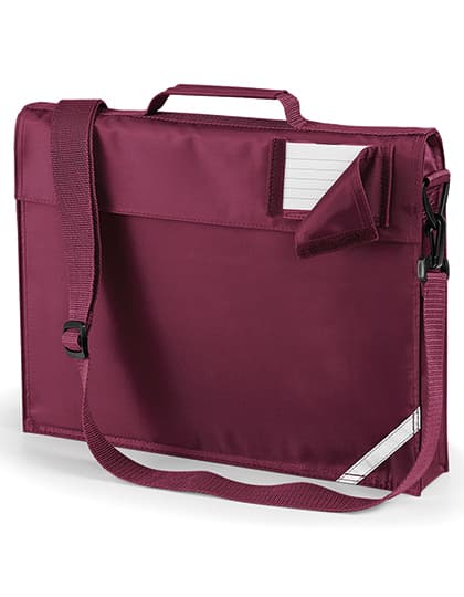 Junior Book Bag With Strap — Burgundy