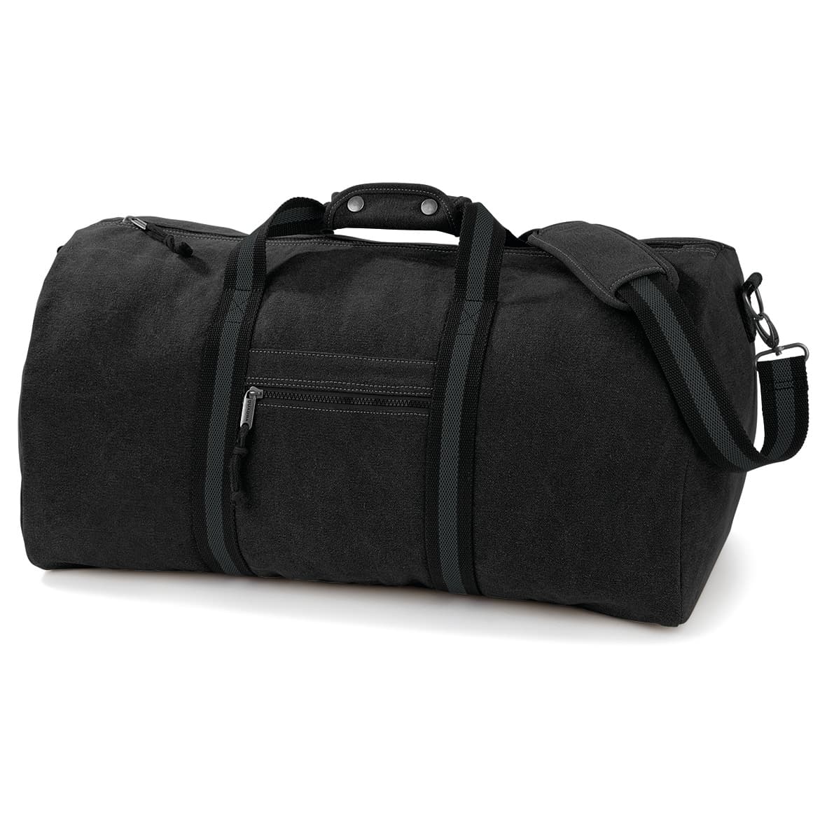 Vintage Canvas Holdall — Vintage Black