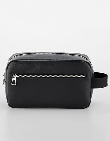 Tailored Luxe Wash Bag — Black