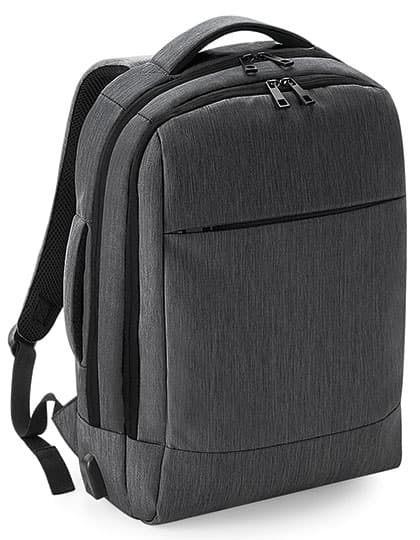 Q-Tech Charge Convertible Backpack — Granite Marl
