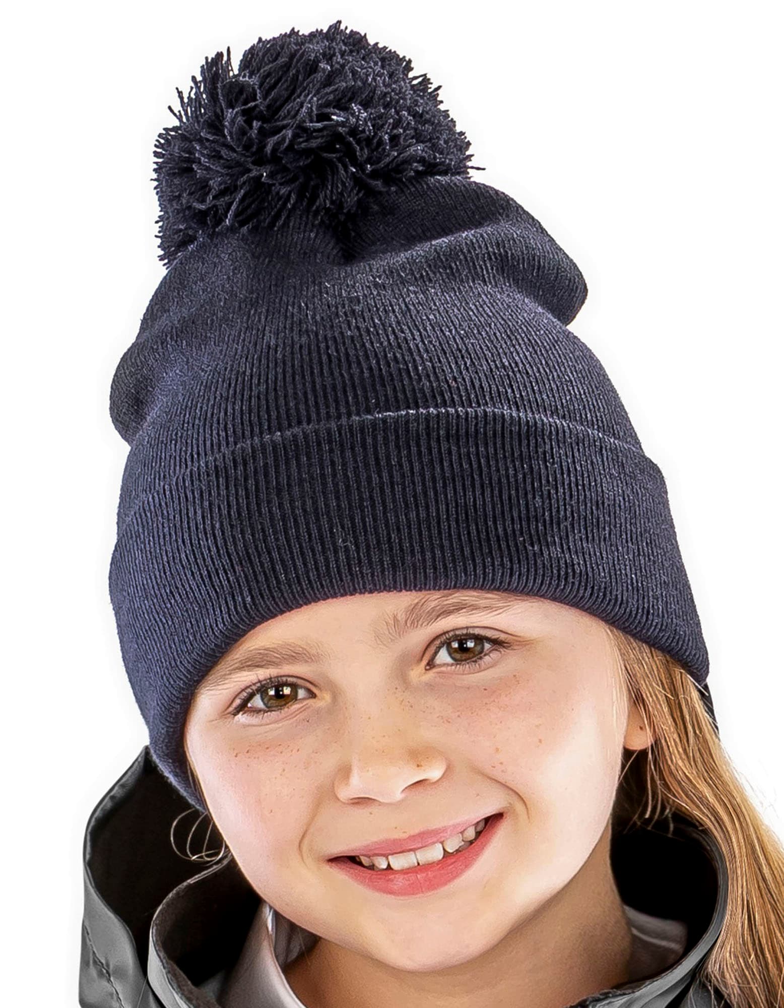 Junior Pom Pom Beanie