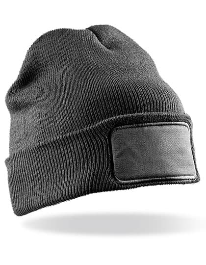 Double Knit Thinsulate™ Printers Beanie — Grey