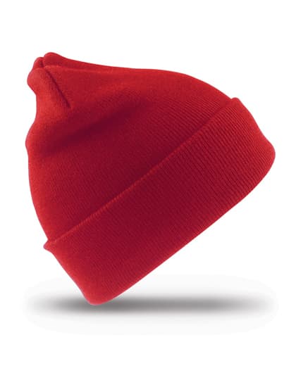 Junior Woolly Ski Hat — Red