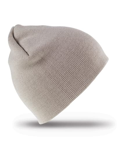Soft Feel Cuffless Beanie — Stone