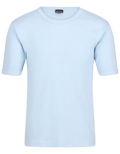 Thermal Short Sleeve Vest — Blue