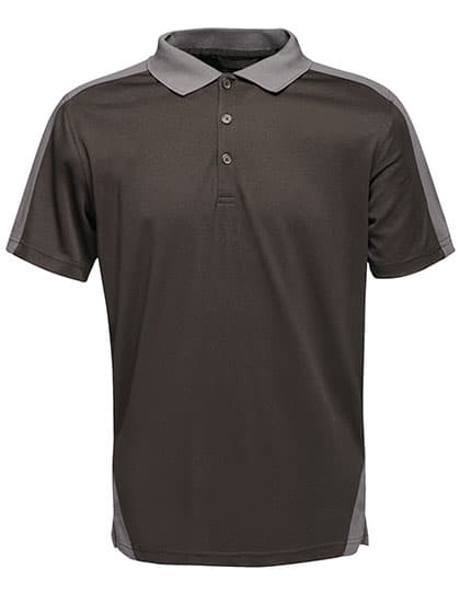 Contrast Coolweave Polo — Black