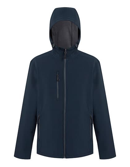 Navigate 2-Layer Hooded Softshell Jacket — Navy