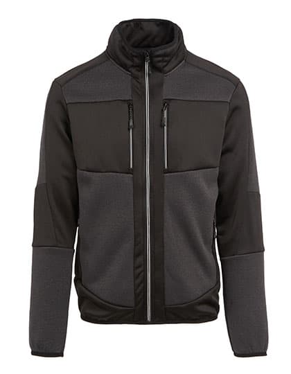E-volve Unisex Knit Effect Stretch Midlayer Jacket — Ash (Heather)