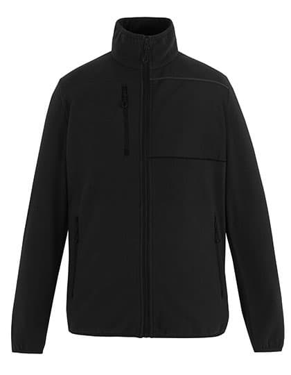 Active Printable Full Zip Microfleece Jacket — Black