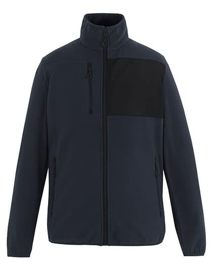 Active Printable Full Zip Microfleece Jacket — Navy