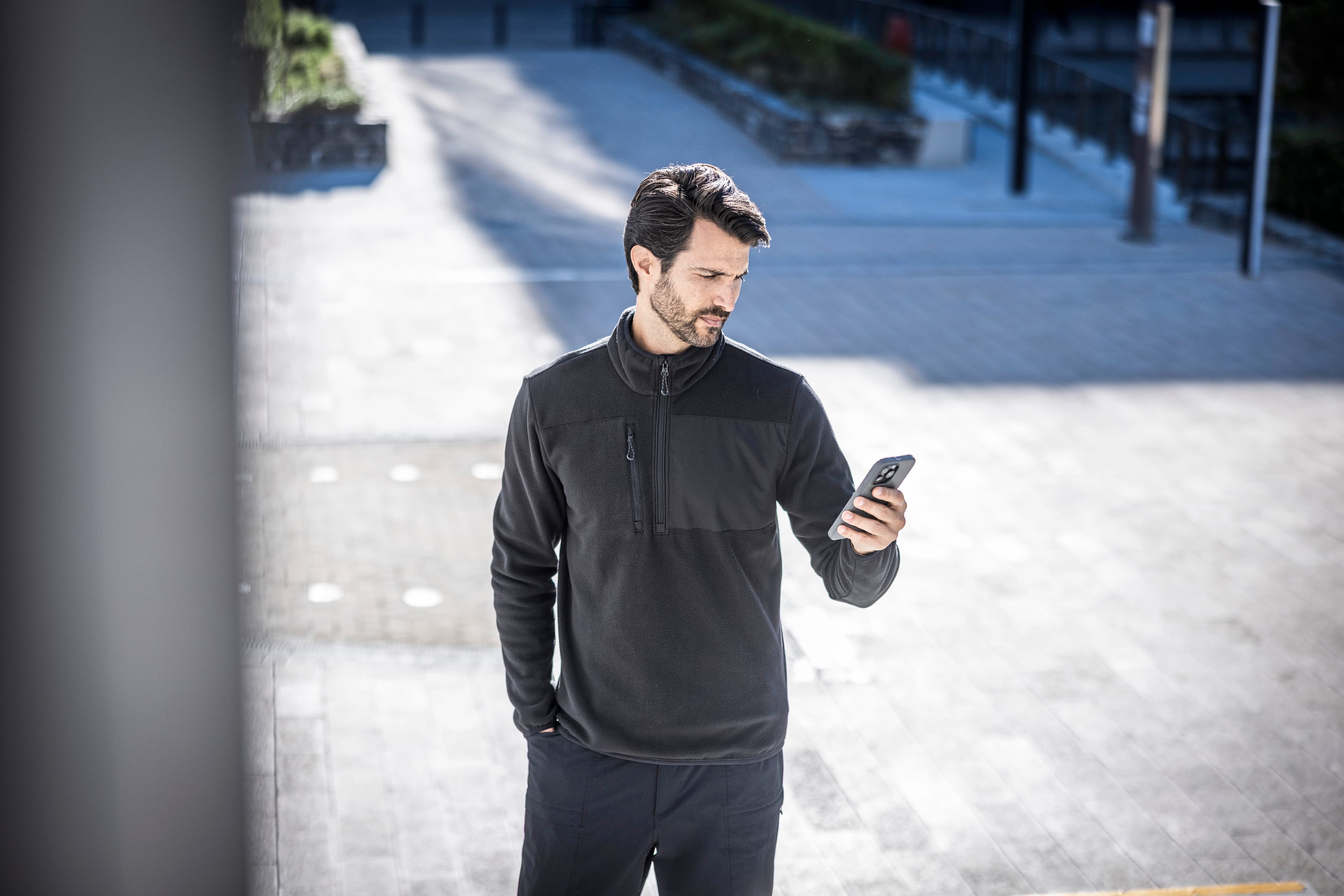 Active Printable Half Zip Microfleece Sweat
