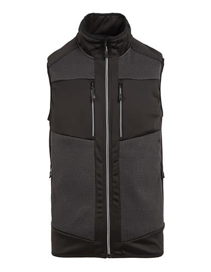 E-volve Unisex Knit Effect Stretch Bodywarmer — Ash (Heather)