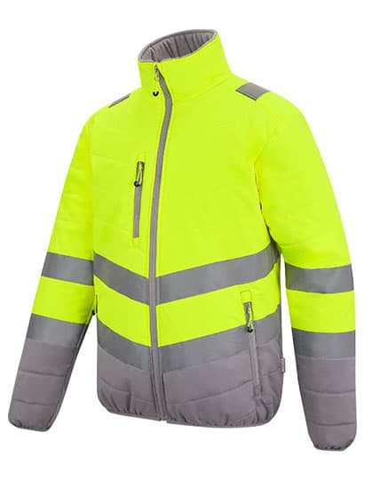 Hi-Vis 2-Tone Thermal Baffle Jacket — Yellow