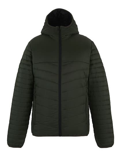 Loftlite Hooded Baffle Jacket — Dark Khaki