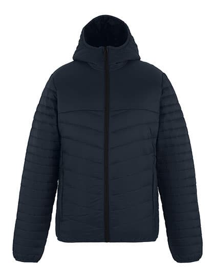 Loftlite Hooded Baffle Jacket — Navy