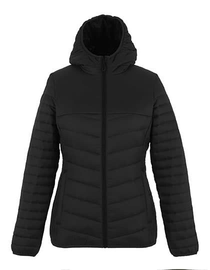 Women's Loftlite Hooded Baffle Jacket — Black