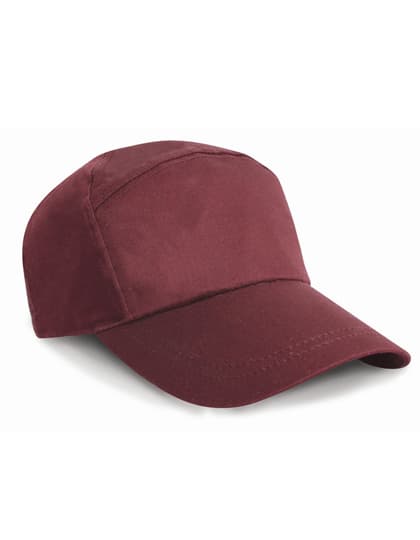 7-Panel Advertising Cap — Burgundy