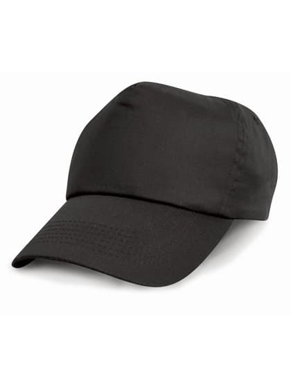 Junior Cotton Cap — Black
