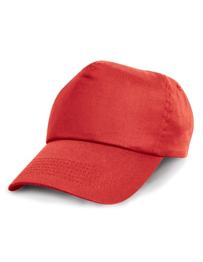 Junior Cotton Cap — Red