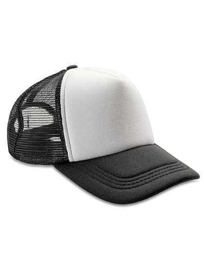 Detroit ½ Mesh Truckers Cap — Black