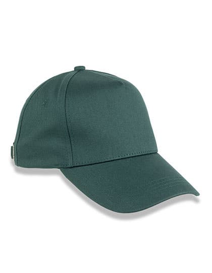 5-Panel Organic Cotton Cap — Bottle