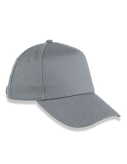 5-Panel Organic Cotton Cap — Grey
