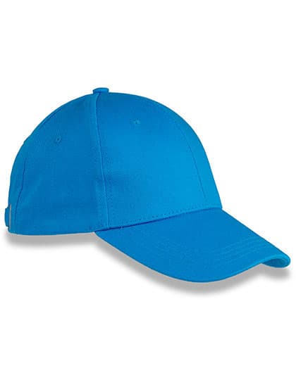 6-Panel Organic Cotton Cap — Ocean Blue