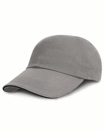 Heavy Brushed Cotton Cap — Grey