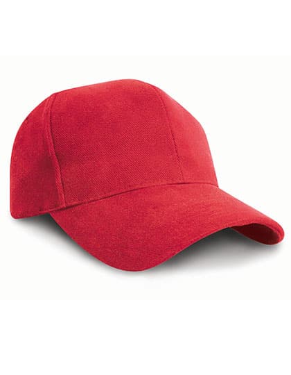 Pro-Style Heavy Cotton Cap — Red