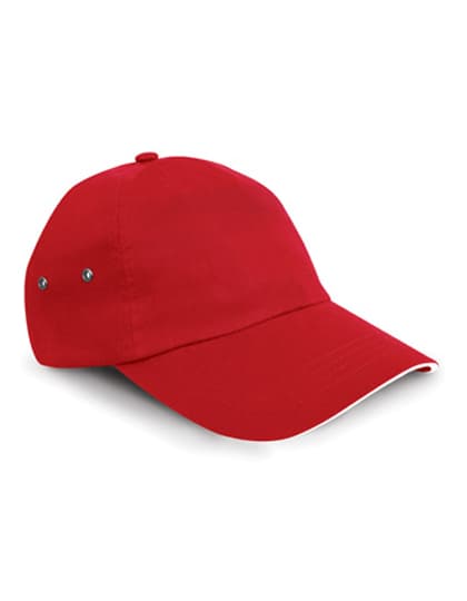 Printers Plush Cotton 5 Panel Cap — Red