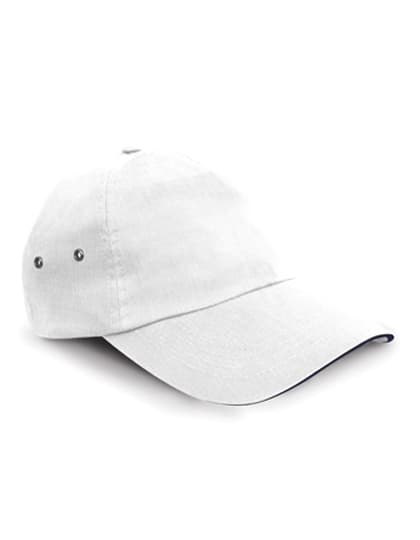 Printers Plush Cotton 5 Panel Cap — White