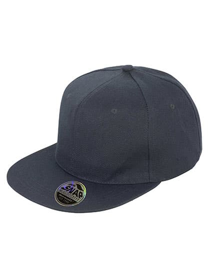 Bronx Original Flat Peak Snapback Cap — Black