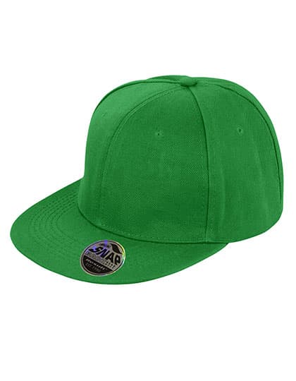 Bronx Original Flat Peak Snapback Cap — Emerald Green