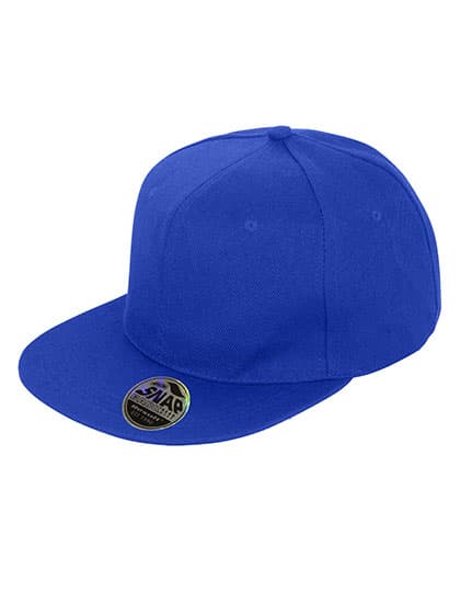 Bronx Original Flat Peak Snapback Cap — Sapphire Blue