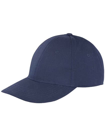 Memphis Brushed Cotton Low Profile Sandwich Peak Cap — Navy