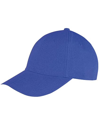 Memphis Brushed Cotton Low Profile Sandwich Peak Cap — Royal