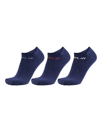 In Liner Socks (3 Pair Banderole) — Dark Blue
