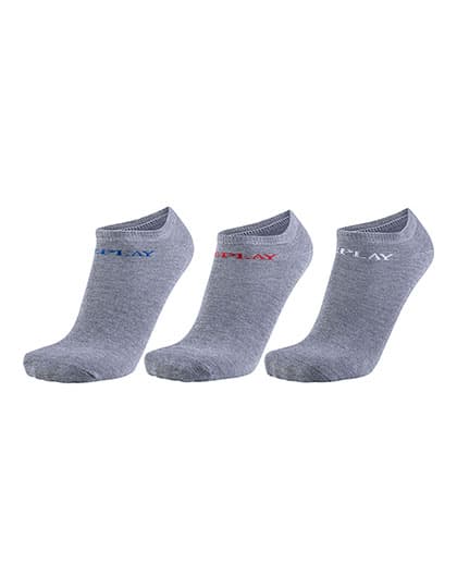 In Liner Socks (3 Pair Banderole) — Grey Melange