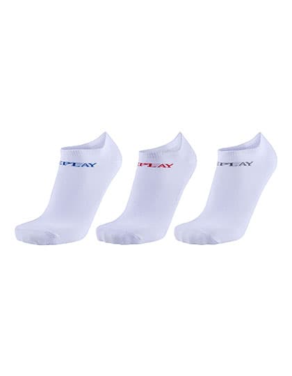 In Liner Socks (3 Pair Banderole) — White