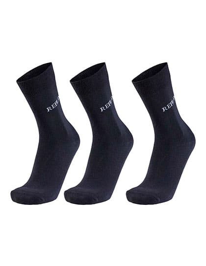 Casual Socks (3 Pair Banderole) — Black